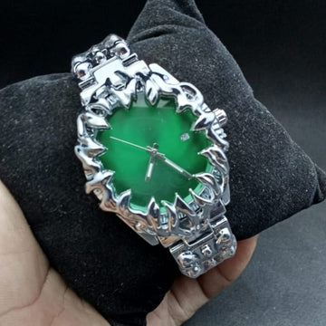 Claw Watch with Green Dial