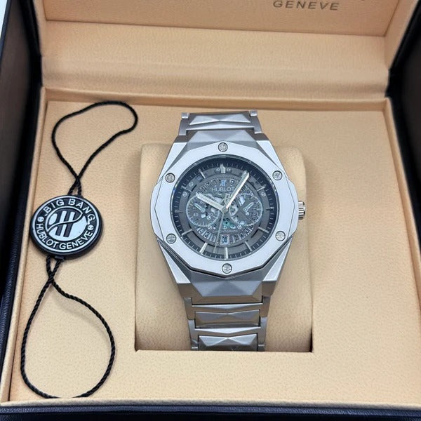 Hublot diamond cut black dial