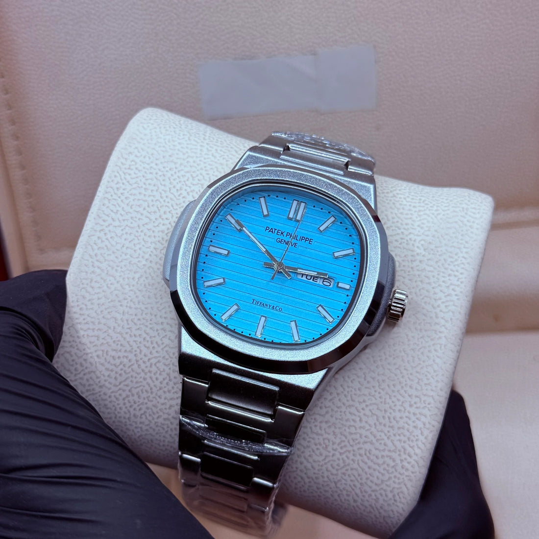 Patek philip silver with Tifny Dial