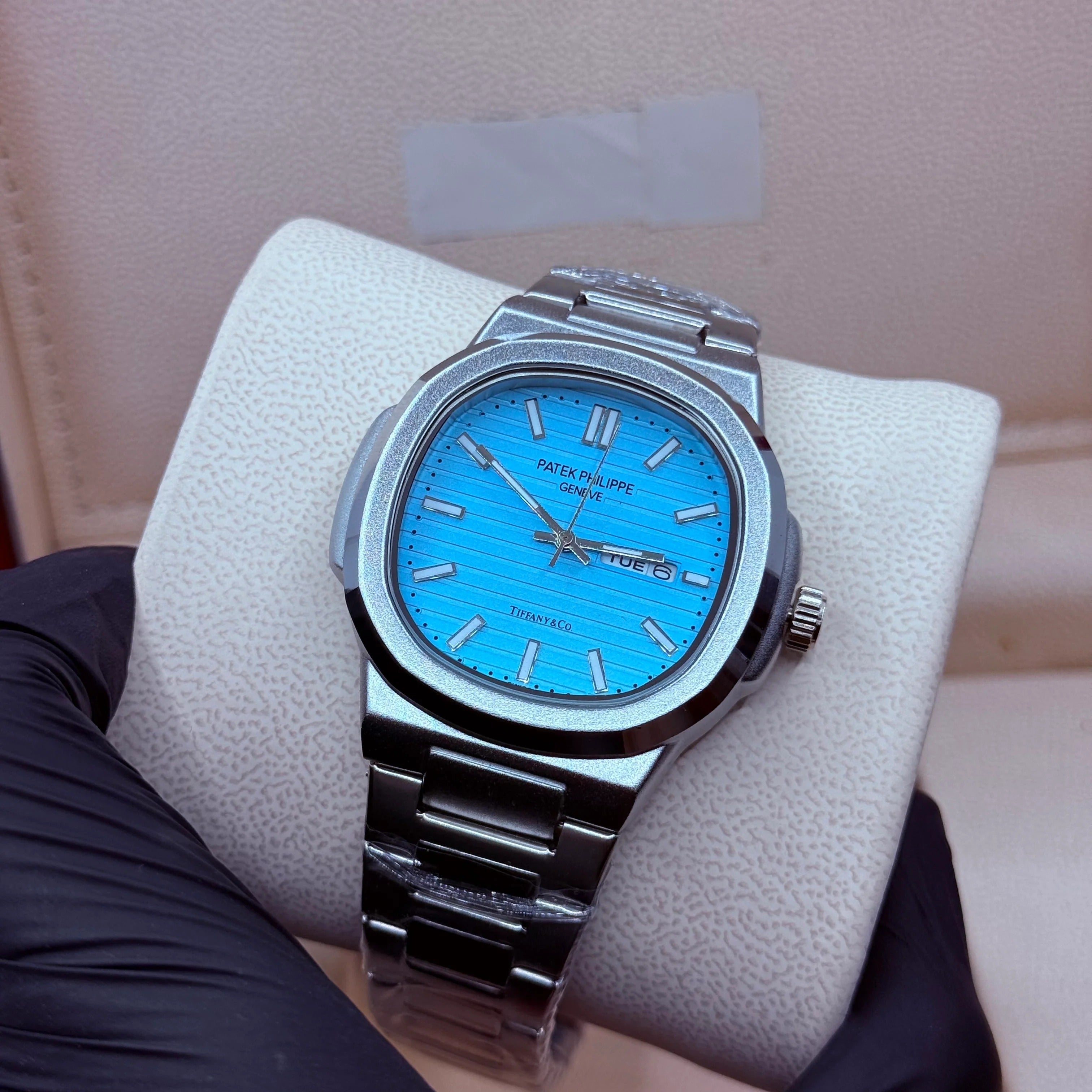 Patek philip silver with Tifny Dial